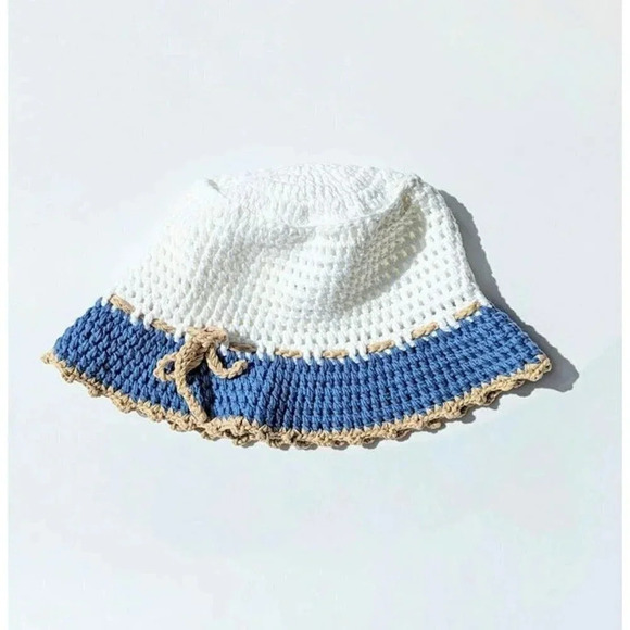 Carolyn Rowan Women's Accessories Crochet Cotton Bucket Hat (MSRP $175) - Picture 1 of 5